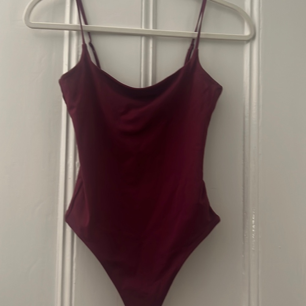 Babaton maroon bodysuit